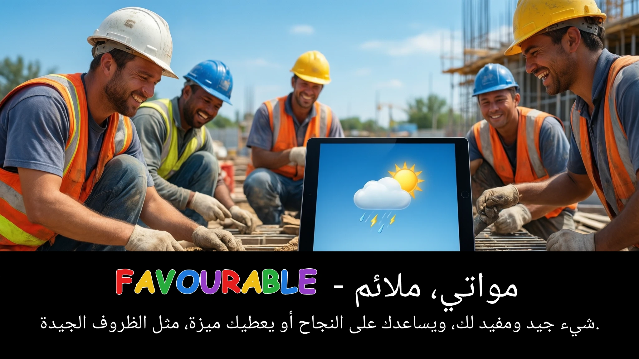 Arabic Illustration for favourable